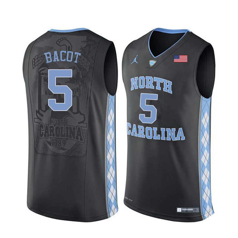 Men #5 Armando Bacot North Carolina Tar Heels College Basketball Jerseys Sale-Black - Click Image to Close
